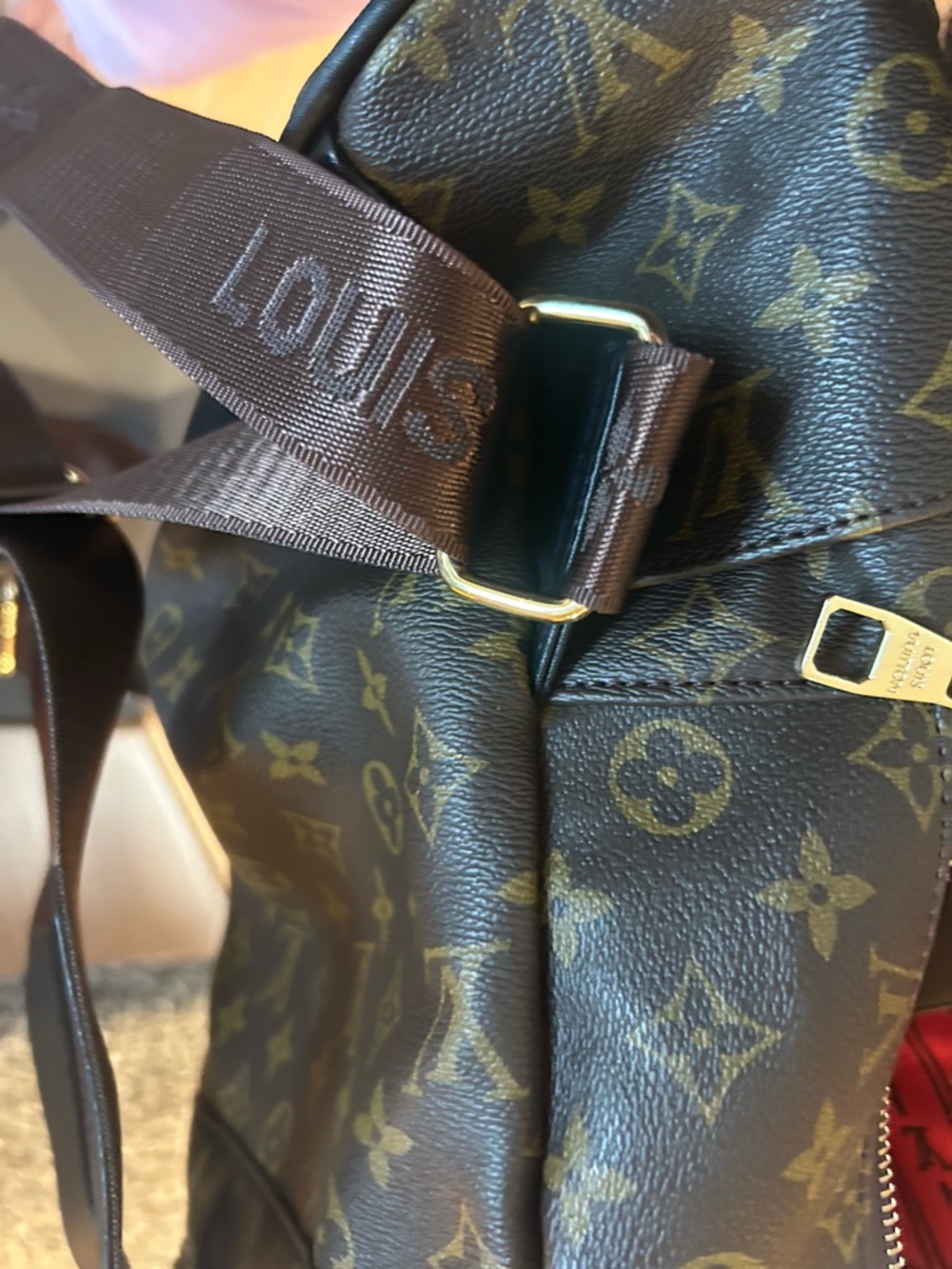 Louis Vuitton Monogram Canvas Backpack in Brown and Gold Hardware - Picture 8 of 9